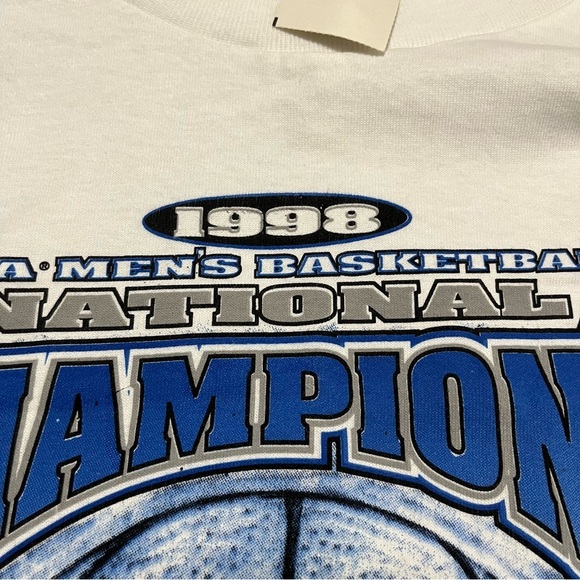 Dead stock Vintage NWT 1998 Starter Kentucky Wildcats Champions T-Shirt XL - Picture 4 of 7